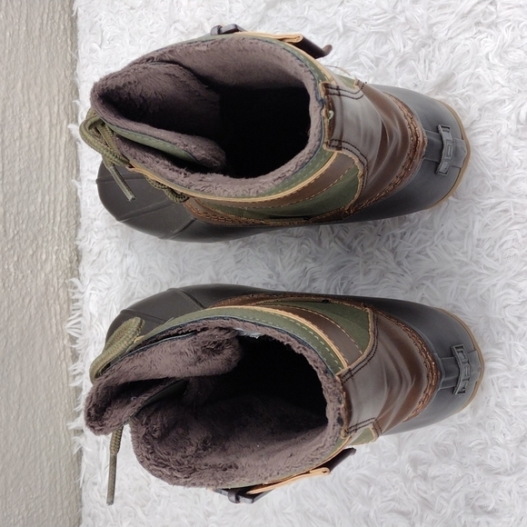 Jbu by Jambu Ontario Weather Ready Brown Green Lace Up Mid Calf Duck Boot - Picture 4 of 15